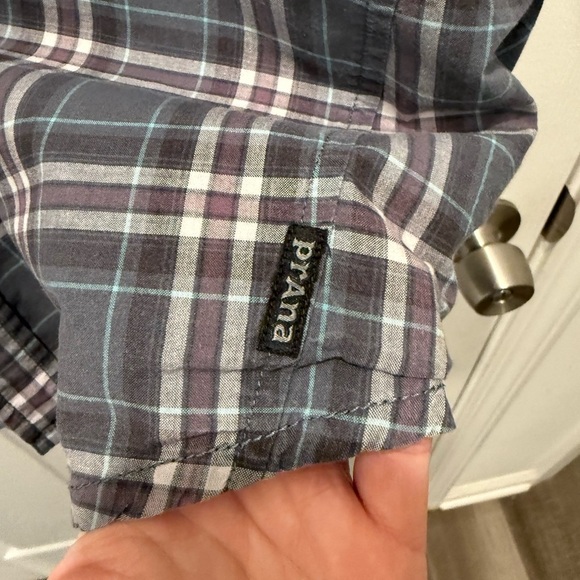 Prana Graden Plaid Short Sleeve Button Down Shirt Size XL. Style # M11181341. - Picture 3 of 6